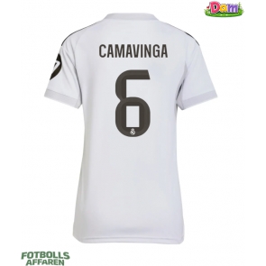 Real Madrid Eduardo Camavinga #6 Hemmatröja Kvinnor 2025-26 Kortärmad